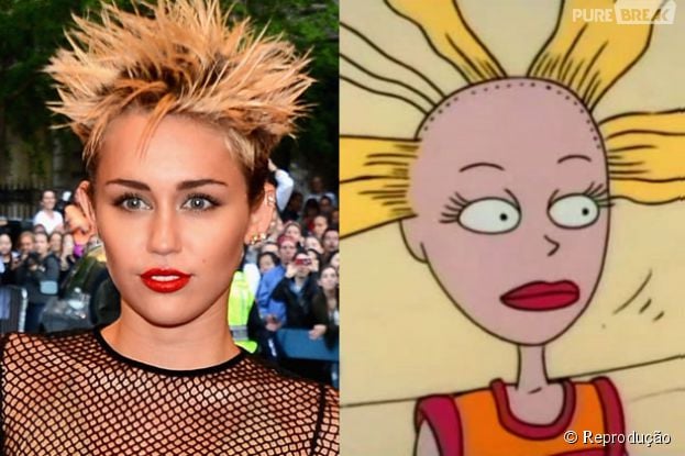 Miley Cyrus, e a boneca Cynthia de "Os Rugrats" s&atilde;o iguaizinhas!