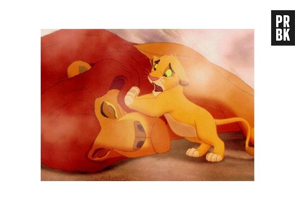 A cena de Simba tentando levantar seu pai, Mufasa, depois da sua morte fez com que a animação se tornasse uma das mais tristes da Disney