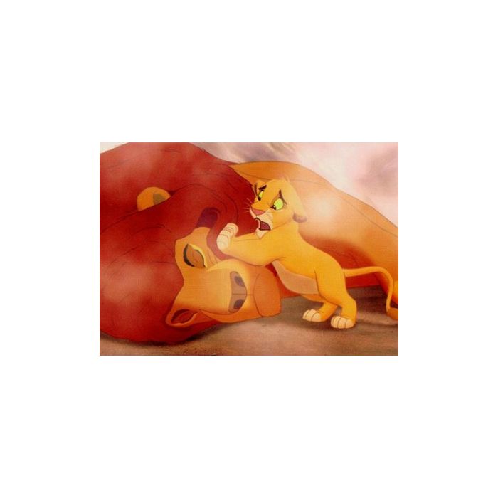 A cena de Simba tentando levantar seu pai, Mufasa, depois da sua morte fez com que a animação se tornasse uma das mais tristes da Disney