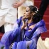 Met Gala 2022: Teyana Taylor foi de lílas para evento e com acessório na cabeça