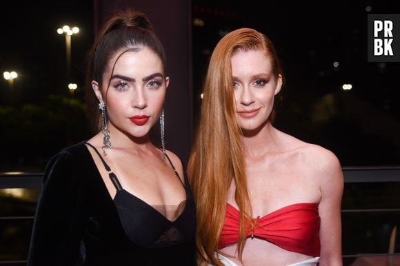 Marina Ruy Barbosa e Jade Picon escolheram peças com toque retrô para evento