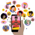  
 
 TikTok a Instagram: 40% dos adultos LGBTQIAP+ não sentem segurança nas redes 
  
 
 
