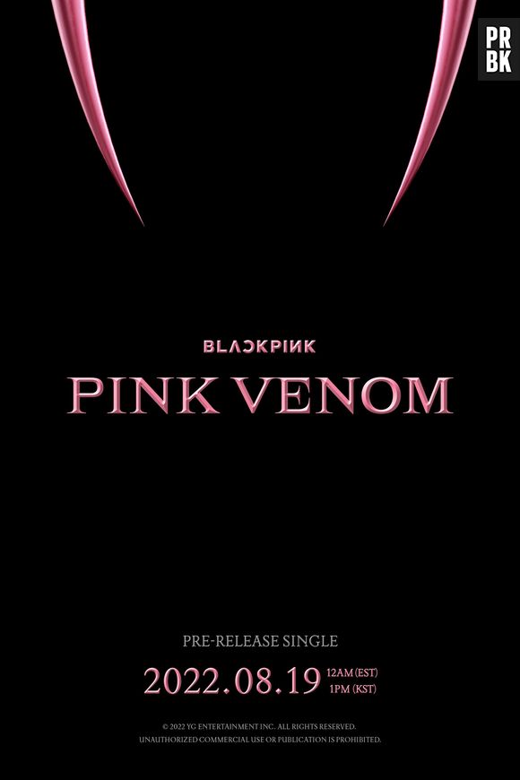 BLACKPINK confirmou, no último domingo (7), lançamento do single "Pink Venom" para 19 de agosto