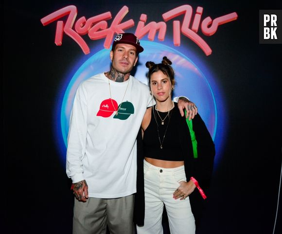 Rock in Rio: Mateus Verdelho e Shantal curtem festival juntos