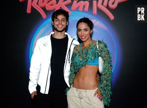 Rock in Rio: Jade Seba e Bruno Guedes curtem festival juntos