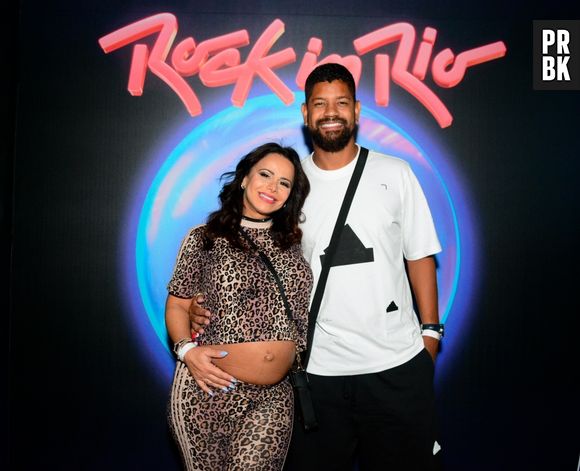 Rock in Rio: Viviane Araujo e Guilherme Militão curtem festival juntos