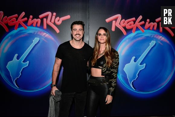 Rock in Rio: Joaquim Lopes e Marcella Fogaça curtem festival juntos