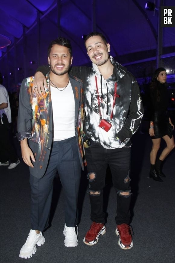 Rock in Rio: Carlinhos Maia e Lucas Guimarães curtem festival juntos