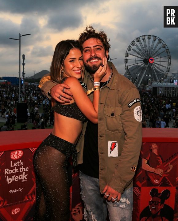 Rock in Rio: Eike Duarte e Natália Vivacqua curtem festival juntos