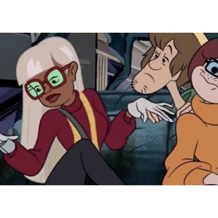 Velma e a estilista Coco Diablo no novo filme do Scooby-Doo