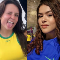 Copa do Mundo 2022: Larissa Manoela e Maisa mostram look para jogo do Brasil. Vote no melhor!