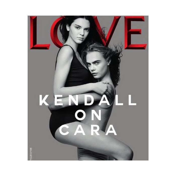  Capa da revista Love Magazine com Kendall Jenner e Cara Delavingne 