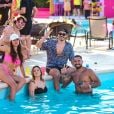Farofa da Gkay: Fiuk, Sarah Andrade, Eliezer, Viih Tube e Bil Araújo na piscina