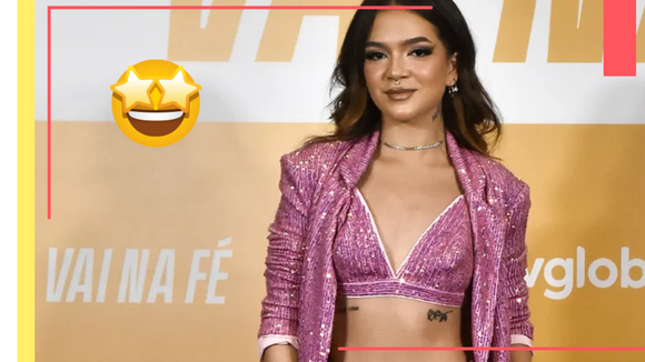 Mel Maia elege conjunto pink brilhante em festa de "Vai na Fé". Veja mais looks!