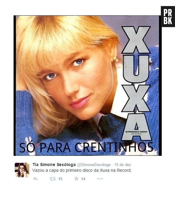 Pessoal da internet cria "capa do novo cd" da Xuxa depois da mudança para a Record