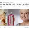 Montagens de antes e depois dos comerciais da Xuxa, que foi para a Record