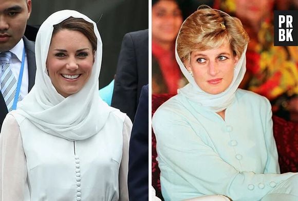 Kate usou lenço para visitar a Malásia, assim como Diana usou para visitar o Paquistão