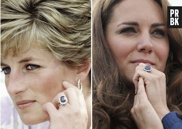 Kate disse que se sentiu honrada por usar o mesmo anel de noivado que Diana usou