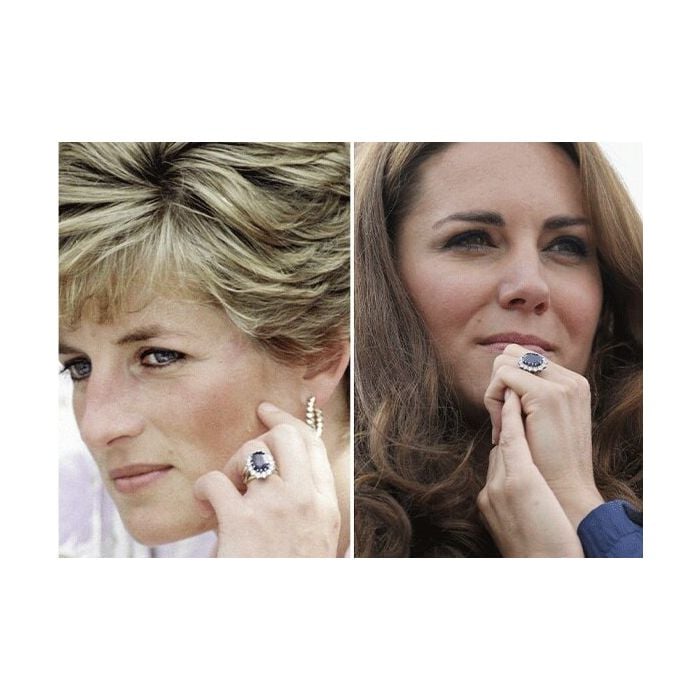 Kate disse que se sentiu honrada por usar o mesmo anel de noivado que Diana usou