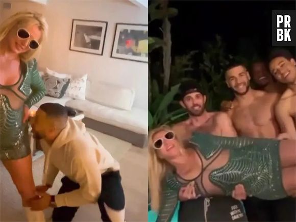 Britney Spears curtiu festa com vários homens