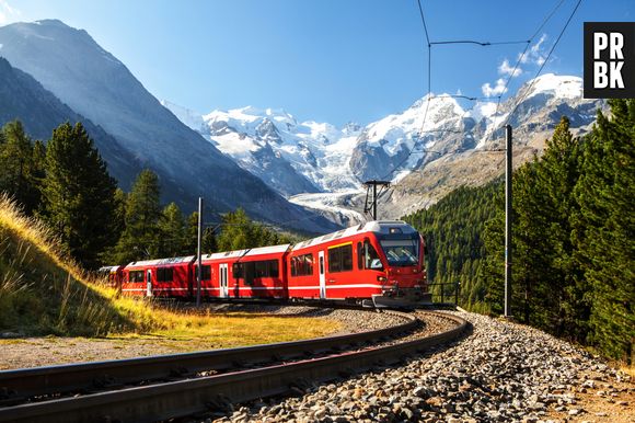 Maior trem do mundo fica localizado na Suíça