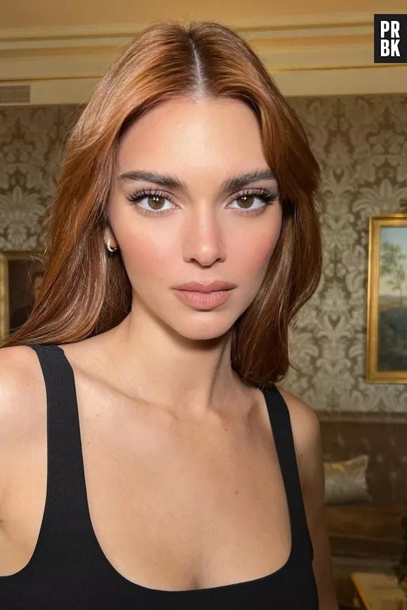 Kendall Jenner também já teve uma fase ruiva