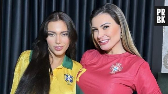 Andressa Urach gravou vídeo erótico com Fernanda Campos, ex-amante de Neymar