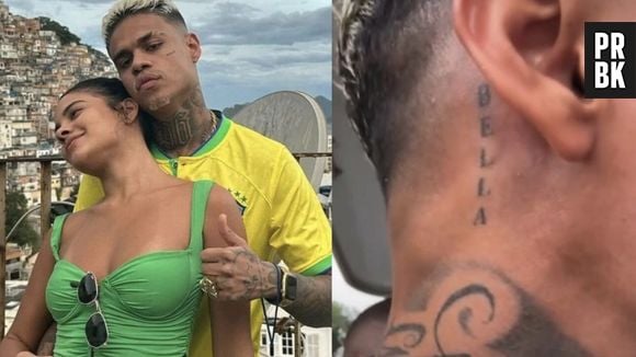 MC Cabelinho resolveu apagar tatuagem em homenagem a Bella Campos 4 meses depois do término 