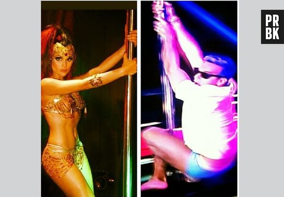 Em seu Instagram, Otaviano Costa compartilou um montagem na qual aparece a sua mulher Flávia Alessandra, na pele da dançarina Alzira de "Duas Caras", dançando no Pole dance