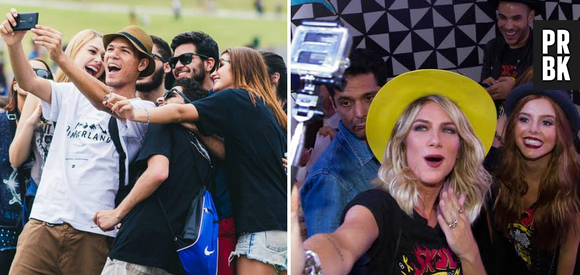 Fãs e famosos apostam nas selfies para registrar os momentos do Lollapalooza 2015