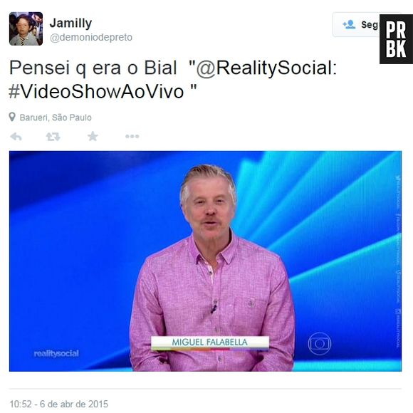 Miguel Falabella voltou ao "Video Show" e já ganhou um meme pra chamar de seu!