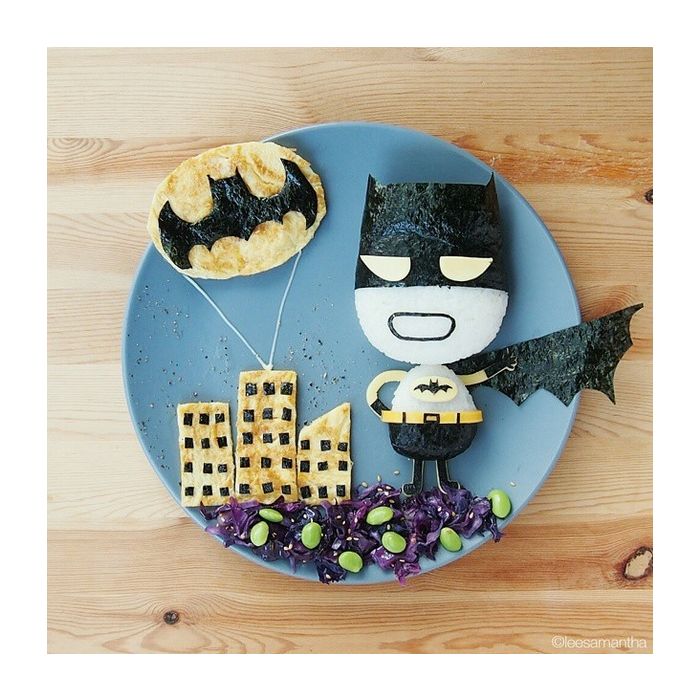  Santa comida Batman! Ser&amp;aacute; que comendo um prato desse a gente vira um super-her&amp;oacute;i? 