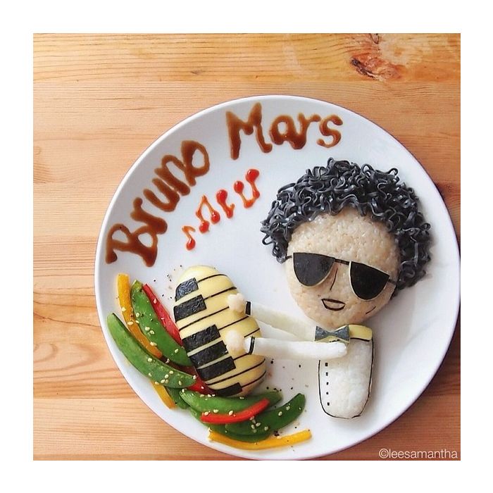  Bruno Mars &amp;eacute; um bom cantor. Mas ser&amp;aacute; que um prato com a sua cara &amp;eacute; bom tamb&amp;eacute;m? 