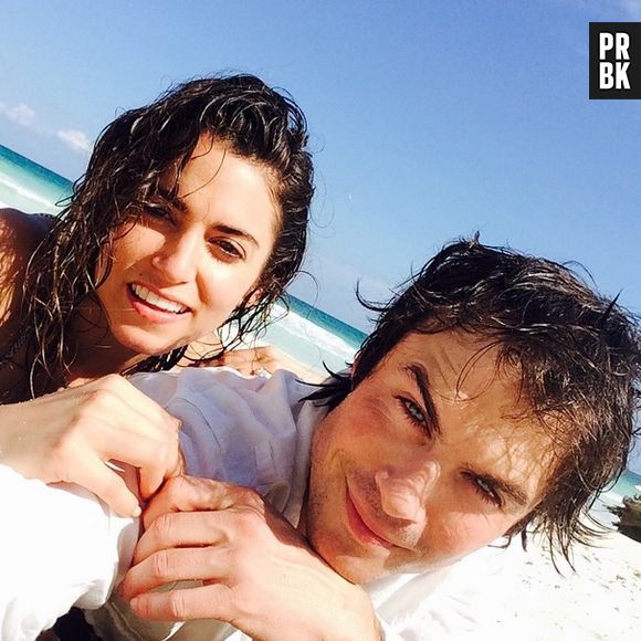 Ian Somerhalder e Nikki Reed parecem adorar uma praia. Tem coisa mais carioca que isso?