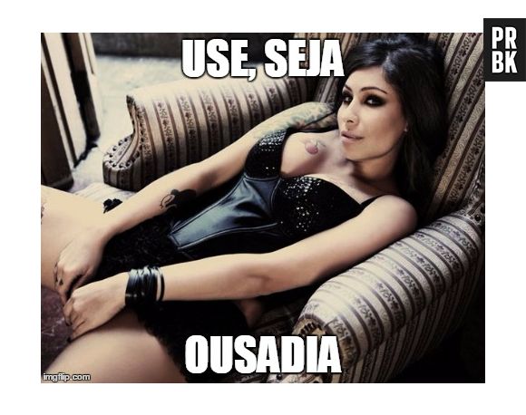 Você canta assim, mas na verdade é: "Use, seja, ouça, diga"