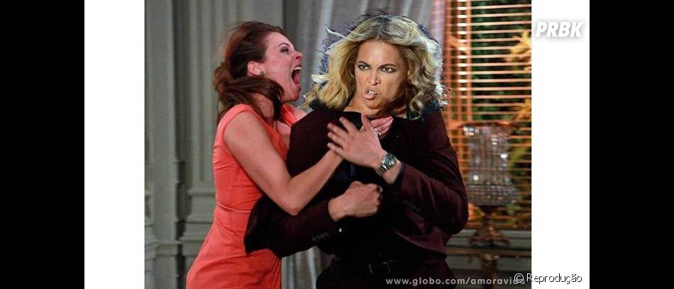MEME: Iiii... Paloma bate em Beyoncé no Rock in Rio durante a novela. Não, pera...