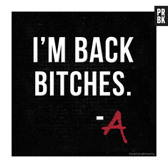 Em "Pretty Little Liars" deixou a dica pros fãs saberem quem a(o) 'A' é no season finale!