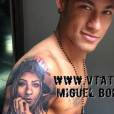  Neymar Jr. tatua rosto de Rafaella Santos, irm&atilde; do craque 