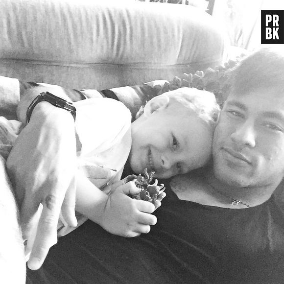 Neymar Jr. curte o filhão, Davi Lucca, após deixar a Copa América