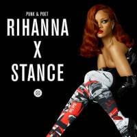 Rihanna é a nova diretora criativa da marca Stance. Veja outras parcerias fashion da cantora