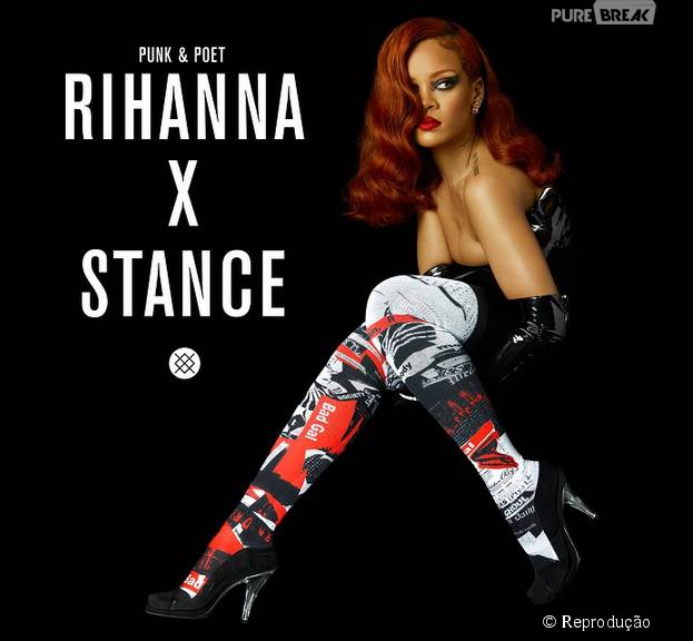 Rihanna fechou parceria com a marca Stance como diretora criativa