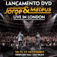Jorge &amp; Mateus fará shows em São Paulo para lançar "Jorge &amp; Mateus - Live in London - At the Royal Albert Hall"