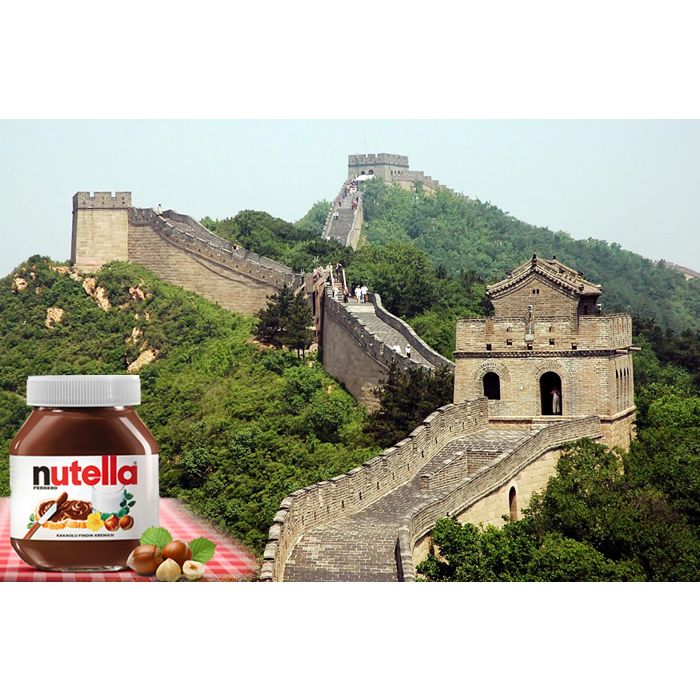 Com a quantidade de Nutella vendida por ano em todo o mundo, é possível cobrir a Muralha da China oito vezes!