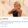 Lady Gaga brilhou como nunca no tapete vermelho do Emmy Awards 2015