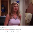 Até a Jennifer Aniston, quando fazia a Rachel do seriado "Friends", teve seu #NoBraDay
