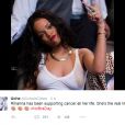 Uma das que mais ganhou fotos marcadas no #NoBraDay foi a Rihanna