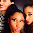Ariana Grande, Jessie J e Nicki Minaj em uma mesma selfie? Deve ter rendido vários likes