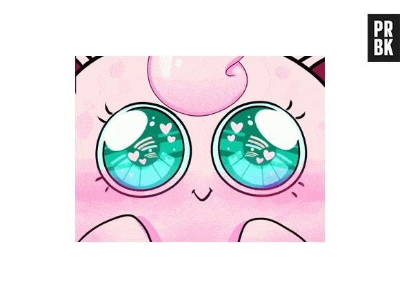 Os olhos azuis do Jigglypuff são tão encantadores quanto os do Nicolas Prattes