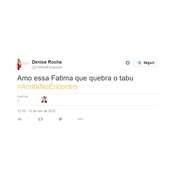 A atitude de Fátima Bernardes dançando &quot;Bang&quot;, da Anitta, surpreendeu a galera!