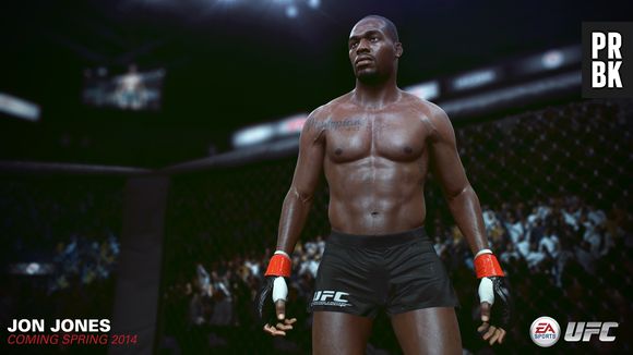 Detalhes no personagem de Jon Jones em "EA Sports UFC"